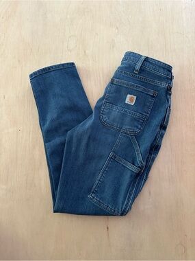 Carhartt Women's Relaxed Fit Double-Front Jean - Size 4 Short